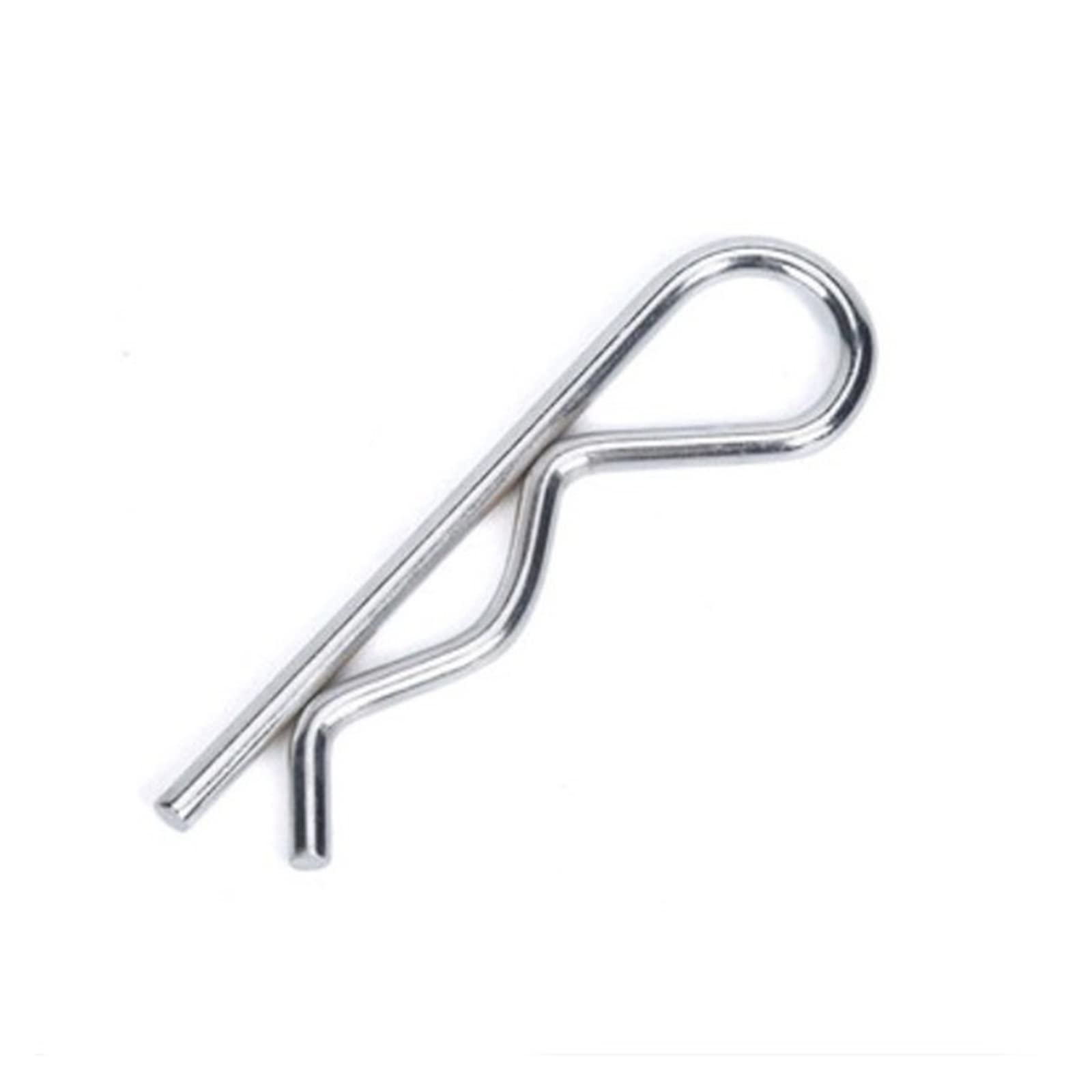Zawleczki Trzpień blokujący 5-20 sztuk ze stali nierdzewnej w kształcie litery R zawleczka sprężynowa Pin 1.2mm 1.8mm 2mm 3mm 4mm Dia elementy mocujące do naprawy samochodów)(M4-80 SS(5PCS))