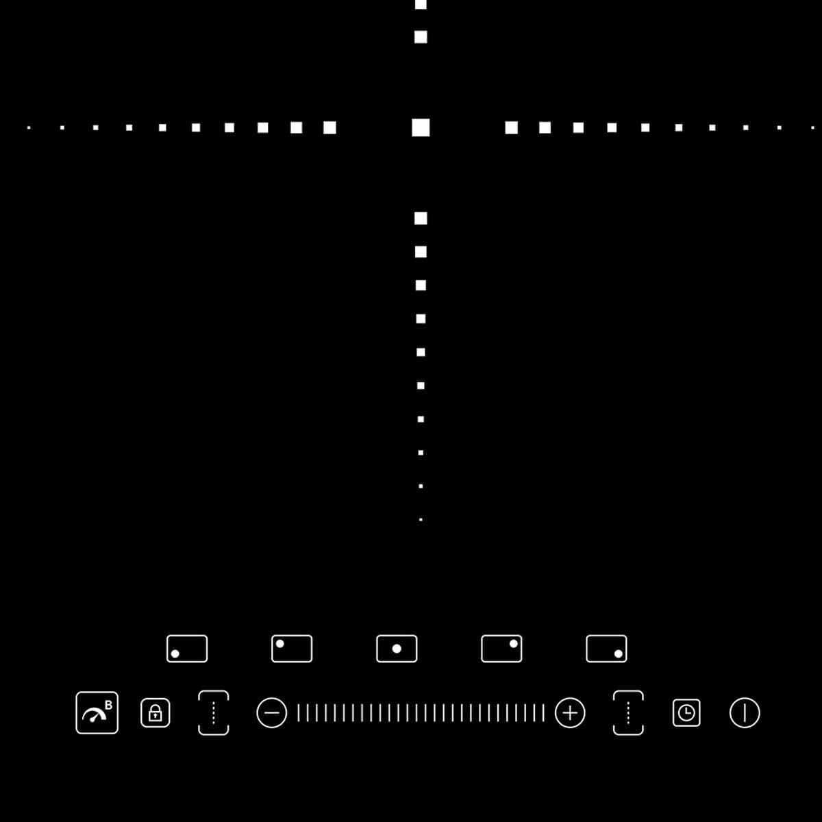 KKT KOLBE Piano Cottura Induzione / 90 cm / 9 kW / 5 zone di cottura / 9 livelli di potenza/due zone flessibili/Riscaldamento rapido / IND9052FZ
