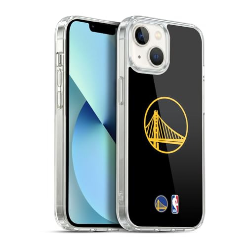 Head Case Designs sous Licence Officielle NBA Design Noir Golden State Warriors Logo Coque en Gel [Protection de Qualité Militaire] Compatible avec Apple...