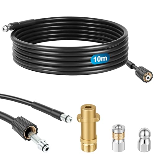 NUTKIT Manguera Limpieza Tuberías 10M 180 Bar,Kit Limpiezas de Tubería