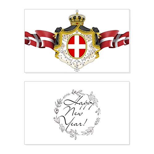 Carte du Danemark de voeux pour embellir vos messages de fin d'année en famille