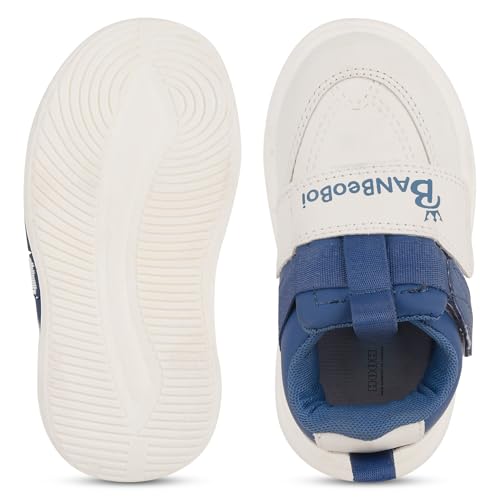 Image of HOOH Kids Fashion Sneakers, Unisex Comfort Shoes with Velcro Strap for Baby Boys and Girls for Age 18 Months to 7 Years