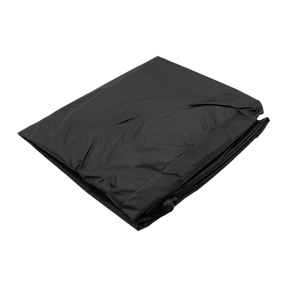 Pokrowiec na palenisko 112 cm, wytrzymały, wodoodporny, okrągły pokrowiec na palenisko, z grubą powłoką PCW, sznurek, pełne pokrycie, pokrowiec na kominek na patio
