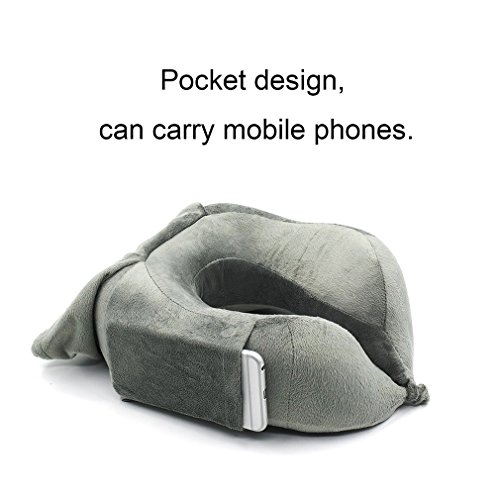 Homgrace Sofa Accessories, Travel Pillow 100% Pure Memory Foam Neck Pillow, Comfortable & Breathable Cover, Machine Washable (Sofa Neck Pillow)