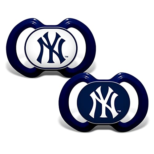 BabyFanatic Pacifier 2-Pack - MLB New York Yankees - Officially Licensed League Gear