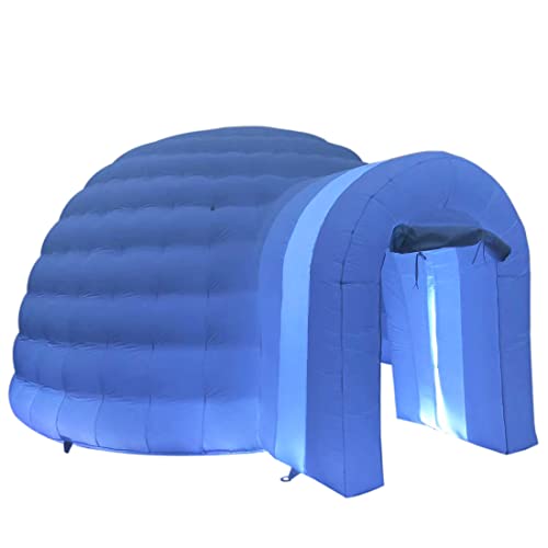 Carpa inflable tipo iglú con luces LED y soplador de aire miniatura 3