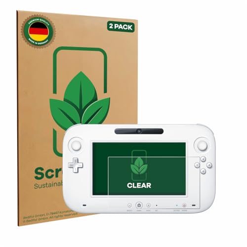 ScreenLeaf 2 Pièces Film de protection d'écran pour Nintendo Wii U GamePad (Controller) [ Écologique, Clear, Anti-Rayures]
