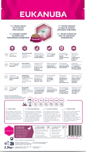 Eukanuba Daily Care Mono-Protein Hundefutter - Trockenfutter mit nur Ente als tierischem Protein, allergenarme Rezeptur, 2,3 kg