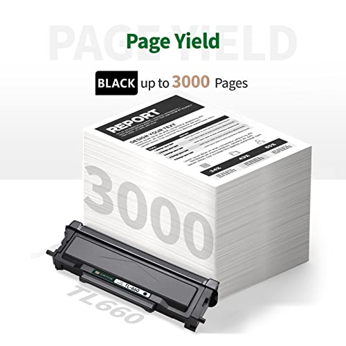 Image of JINTUM Compatible TL-660 Toner Cartridge Replacement for Pantum TL-660 TL-630 Work with DL730 for Pantum L2300DW L2350DW L2710FDW M15DW M29DW M118DW Series Printer (1 Black)
