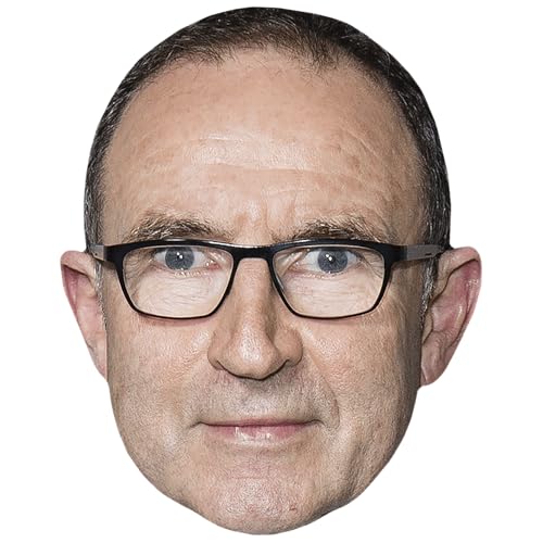 Martin O'Neill (Glasses) maska celebrytów, kartka na twarz, fantazyjny kostium
