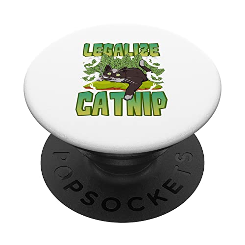 Funny Legalize Catnip & Kitten Tattoo PopSocket