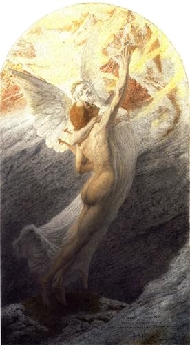 Impression prints toile Carlos Schwabe decoration murale salon 60x90cm