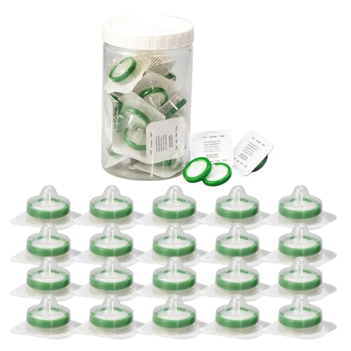 Image of Sterilized Syringe Filter PES 20 Pack, 0.45 um Pore Size, 33 mm Membrane Diameter, Hydrophilic Filtration Sterile Packed Individually