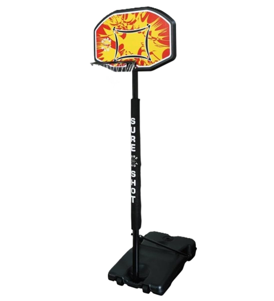 Sure Shot Unisex Basketball Portable Unit - Black/Orange