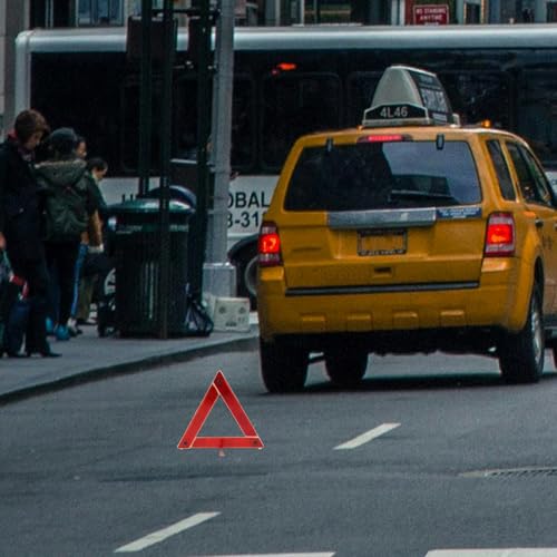 Triángulo de seguridad plegable para vehículos miniatura 5