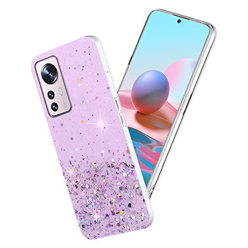 Étui Xiaomi 12 Lite 5G coque transparente paillette silicone souple