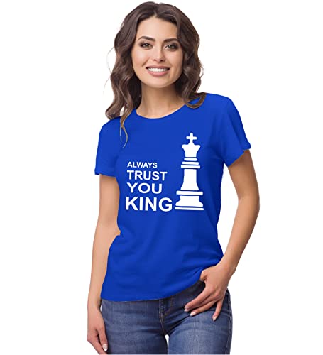 Image of Hangout Hub Hangout-Hub-NP18 Men's & Women's Round Neck T-Shirt-Together Forever | Always Protec Trust King Queen-Pack of 2-Couple T-Shirts