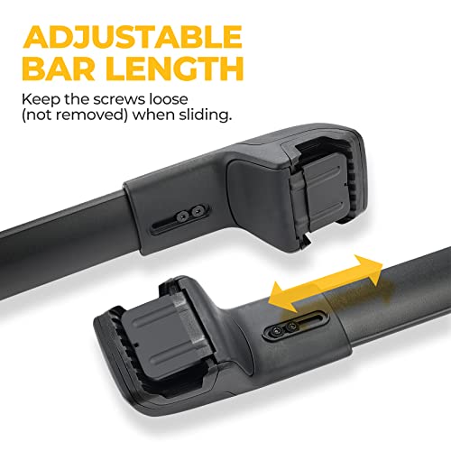 Bougerv A1317-02902 Roof Rack Cross Bars Compatible With Volkswagen Vw Atlas 2017-2024 With Anti-Theft Lock Aluminum Anti-Rust Crossbars For Roof Cargo Carrier Bag Kayak Canoe Bike Luggage Snowboard thumb #7