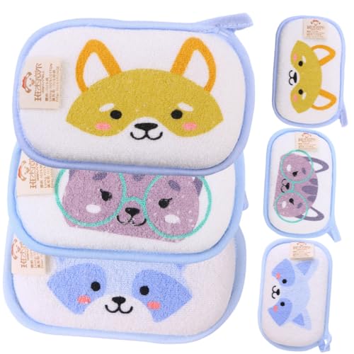 LOLIPPYY 6個 ベビー用バスグローブ スポンジ入り柔らかい洗浄手袋 動物柄 用入浴ミット 便利で肌に優しい沐浴用タオル