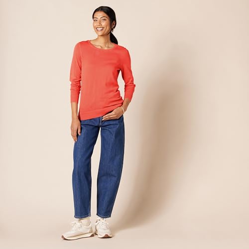 Image of Amazon Essentials Women's Long-Sleeve Lightweight Crewneck Sweater, Flattering (Available in Plus Size)