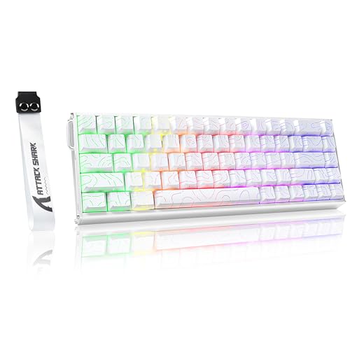 【新品未使用】ATTACK SHARK X68PRO HE ラピッドトリガー 白 Amazon | ATTACK SHARK X68PRO HE ゲーミングキーボード