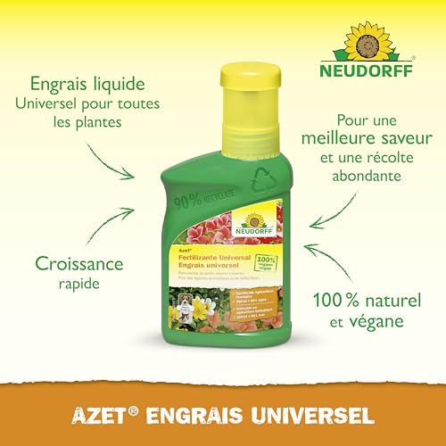 Neudorff Azet Engrais universel – Engrais 100% naturel pour toutes les plantes, favorise une croissance vigoureuse, une récolte abondante et une floraison luxuriante, 250 ml – Image 3