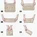 VAGREEZ Packing Cubes, 7 Pcs Travel Luggage Packing Organizers Set with Toiletry Bag (Beige)