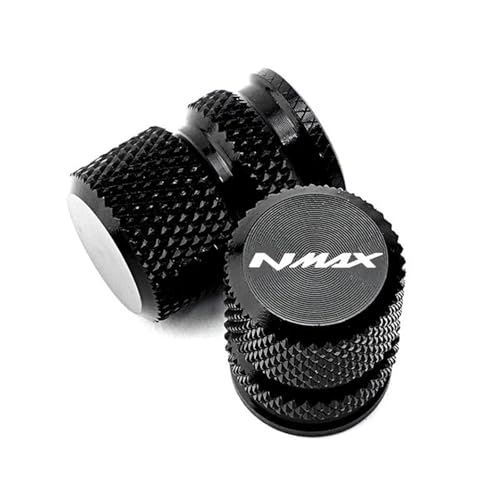 Bouchon de valve de pneu moto Yamaha Nmax 125 155 en aluminium noir
