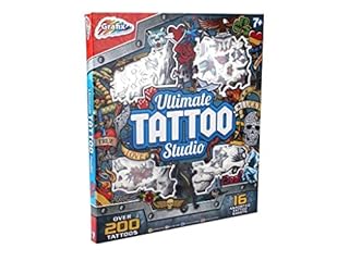 Grafix Ultimate Tattoo Kit Studio 200+ Pieces Boys Kids Art Craft Activity Set Gift 7+