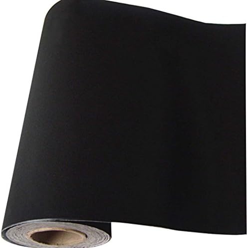 Self Adhesive Velvet Flock Backing Paper Liner for Jewelry Drawer Craft Fabric Peel and Stick Black, Soft Velvet Liner for Drawer DIY 17.7