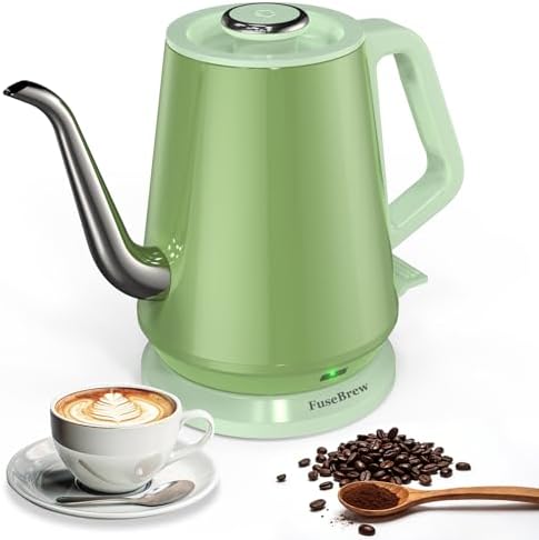 Gooseneck Electric Kettle 0.8L, 1200W Fast Boiling Stainless Stee...
