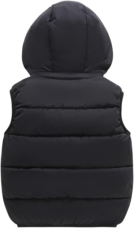 AMIYAN Toddler Winter Puffer Vest Boys Hooded Sleeveless Jacket Lightweight Warm Down Coat with Pocket for Kids 1-7 Years - Image 3