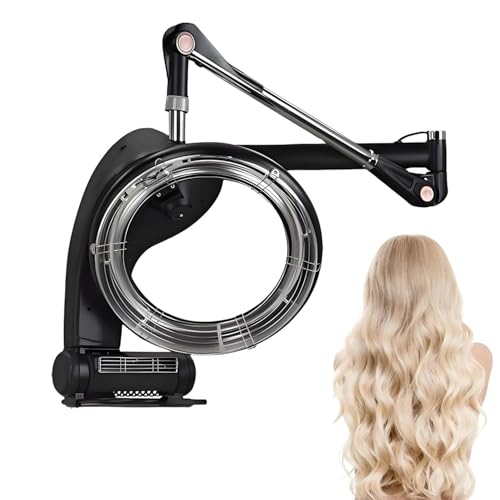 950W Wall-Mounted Hair Dryer Salon Steamer Adjustable Timer Temperature 3 Functions 6 Modes - Professional Hair Care for