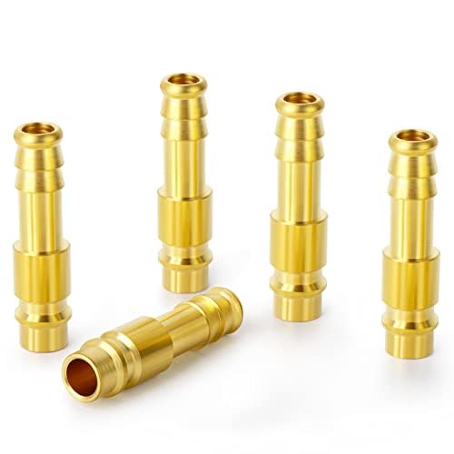 ERGAOBOY 5Pcs 13MM Brass Nozzle Compressed Air Connector, Suitable for Compressed Air Coupling (DN13), 13MM(DN13)