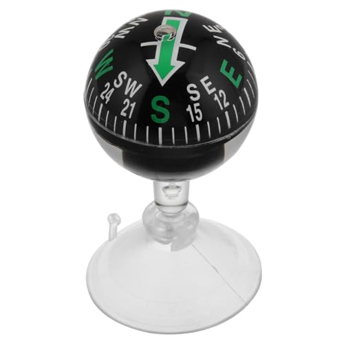 BESTOYARD Automotive Dashboard Compass with Suction Cup for Reliable Navigation Portable Design for Car and Boat Use for Camping and Hiking Adventures