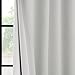 HPD Half Price Drapes - Faux Linen Curtains for Living Room (1 Panel) - 50W X 108L - Textured Room Darkening Curtains for Bedroom 108 Inches Long - Drapes for Home Decor, Oyster