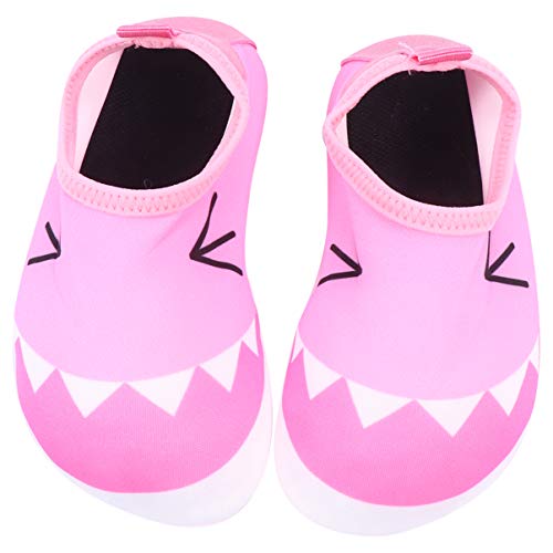 CLISPEED 1 par de Sapatos de água Padrão de Boca de Tubarão de Secagem Rápida Na Praia Sapatos Aquát