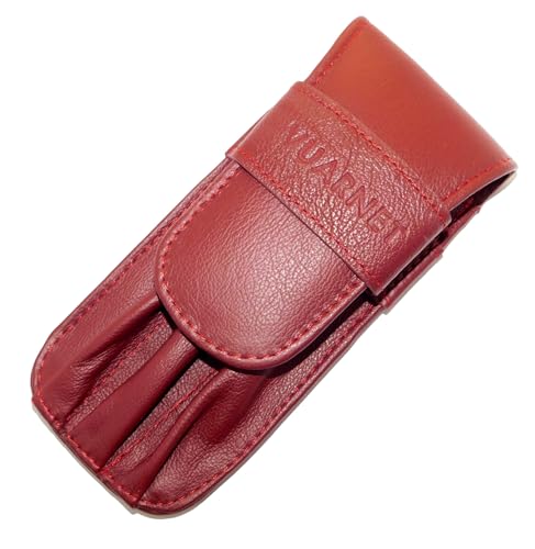 Estojo p/Caneta Vuarnet-BR Couro Legítimo p/3 Peças Bordô