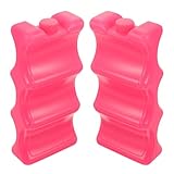 COLLBATH Bolsas de Hielo Reutilizables 2 Unidades para Leche Materna Congelador Portátil Material de Caucho Flexible Diseño Compacto para Nevera y Transporte Mantén la Leche Conservada