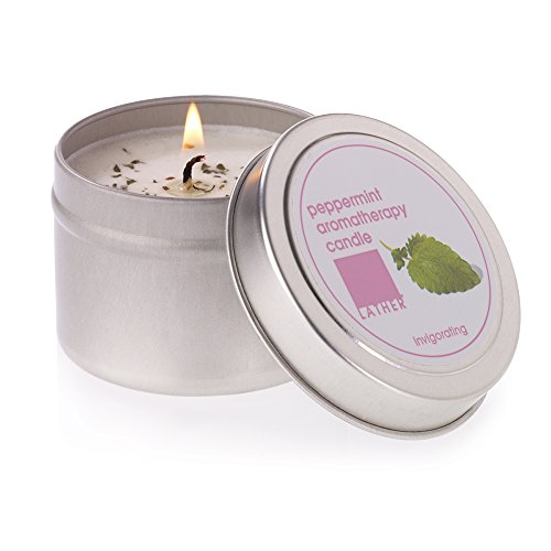 LATHER Peppermint Soy Wax Aromatherapy Candle 4 oz