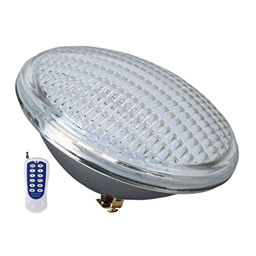 PODSJD Luz LED para Piscina 18W RGB 12V IP68 Impermeable con Control Remoto - Iluminación Subacuática Colorida para Jardines y Fuentes