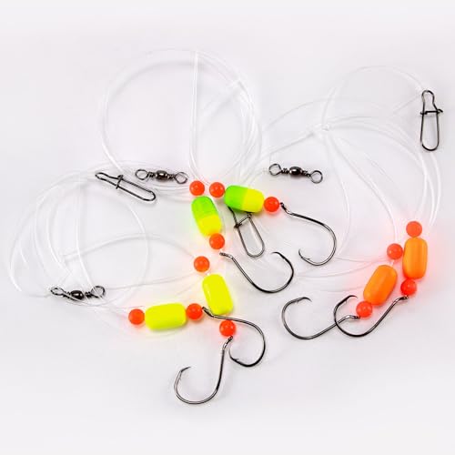 Set de anzuelos y nylon para pesca en agua salada y dulce miniatura 4