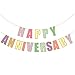 Happy Anniversary Banner, Wedding Anniversary Party Funny Paper Sign Party Supplies