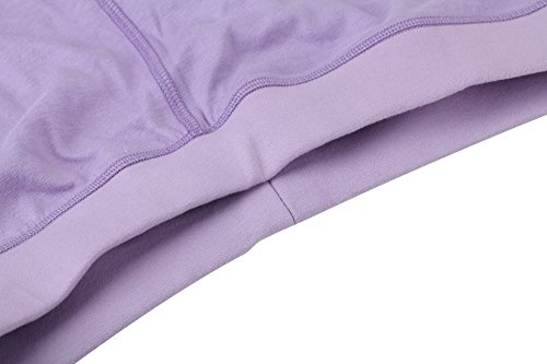 Maks 2 Piece Set Top And Bottom Ladies Ski Long Johns Thermal Underwear Lavender #TOP7