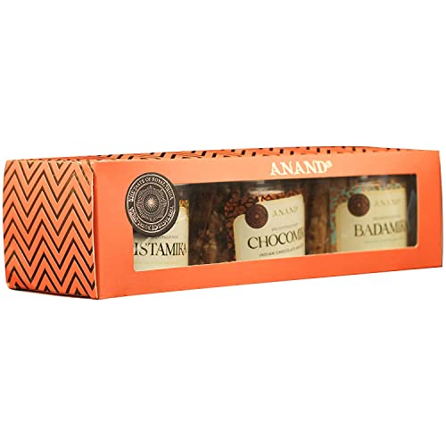 Image of ANAND Premium Biscotti Combo - Badamika, Pistamika, Chocomika Combo, 225 Gram Each Crunchy & Tasty Snack, No Added Preservatives, Easily Digestable Party Snack, Gifting Pack Of 3 (675 G)