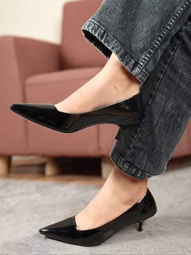 Image of Carlton London Women Comfortable Stiletto Heel Pointed Toe Slip On Fashion Shoes for Daily use, Office use, Casual use
