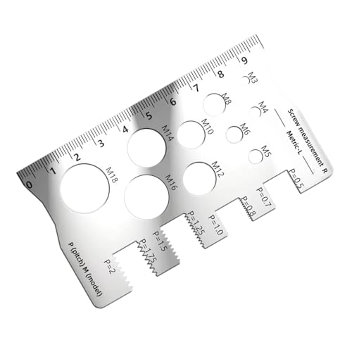 Calibrador de roscas de acero duradero para herramientas de medición miniatura 3