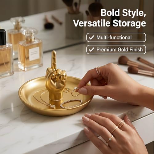 Présentoir à bijoux main pour rangement de coiffeuse et bagues