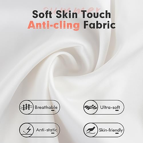 MANCYFIT Womens Half Slip for Under Dresses Satin Slip Skirt Mini Underskirt2