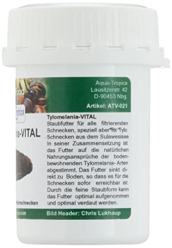 Aqua-Tropica Tylomelania-VITAL - Futter für alle Sulawesisee Schnecken, 35 g